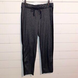 Simply Styled by Sears Black/Grey Herringbone Print Jogger Pants SMALL
